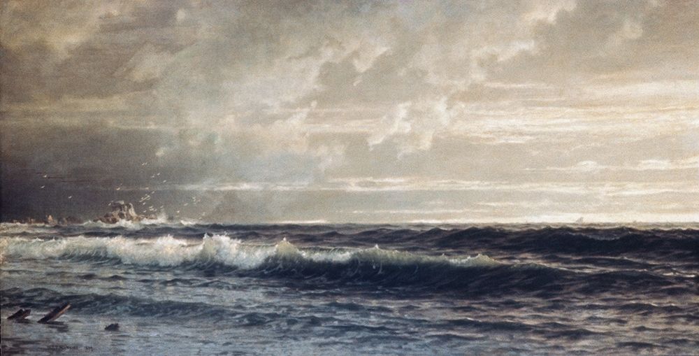 Near Lands End, Cornwall 1879 art print by William Trost Richards for $57.95 CAD