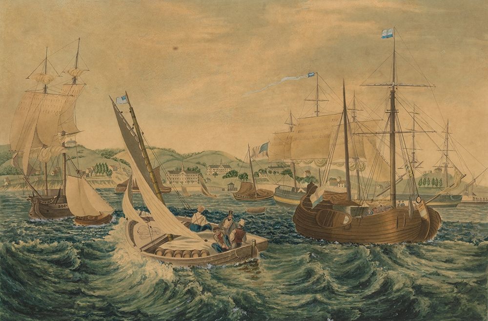 Quarantine, Staten Island 1833 art print by William James Bennett for $57.95 CAD