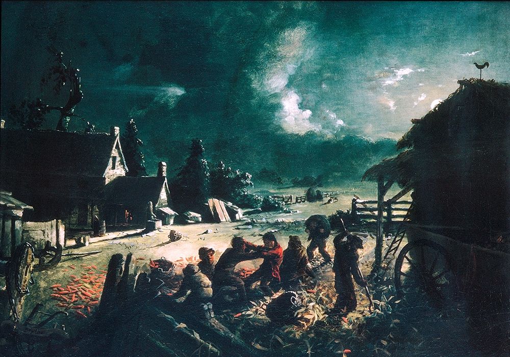 Corn Husking art print by David Gilmour Blythe for $57.95 CAD