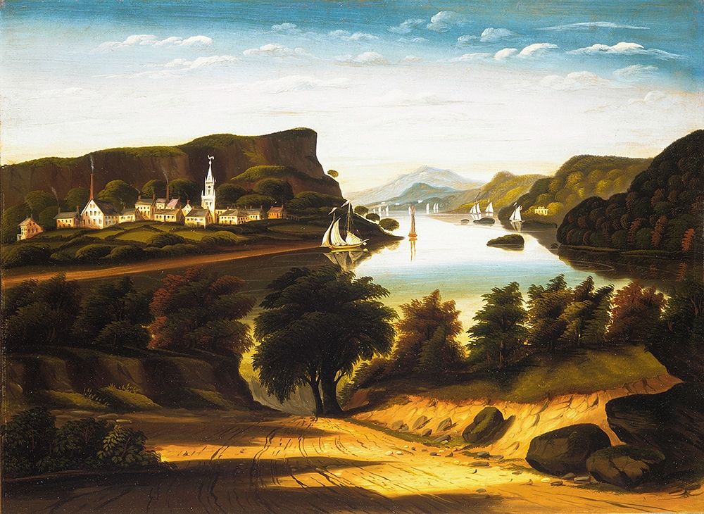 Lake George and the Village of Caldwell art print by Thomas Chambers for $57.95 CAD