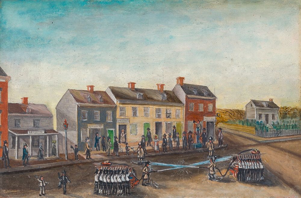Firemens Washing Day art print by William P. Chappel for $57.95 CAD