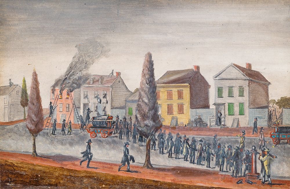 Fighting a Fire art print by William P. Chappel for $57.95 CAD