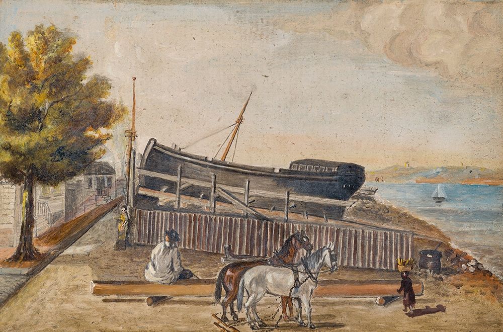 Bergs Ship Yard art print by William P. Chappel for $57.95 CAD