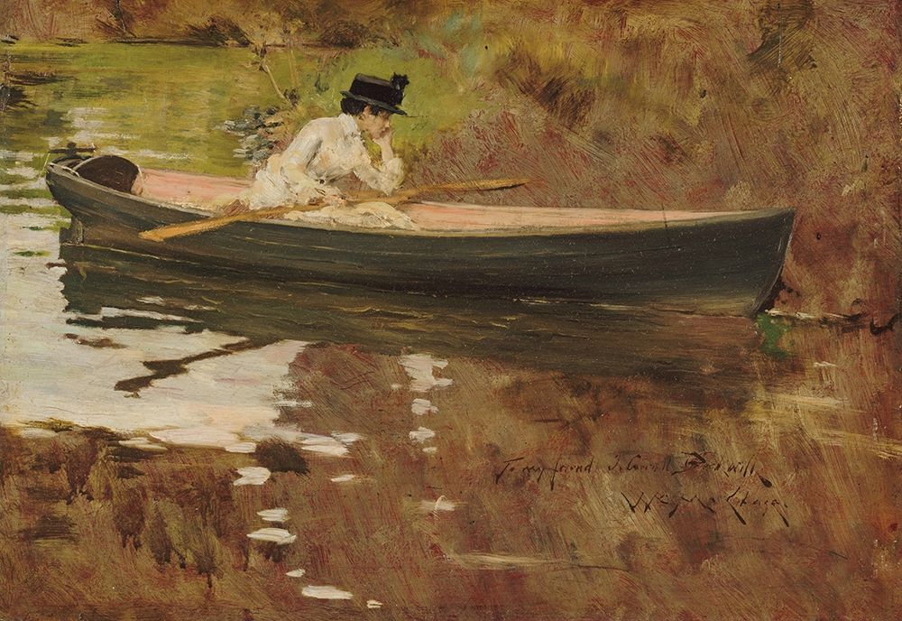 Mrs. Chase in Prospect Park art print by William Merritt Chase for $57.95 CAD