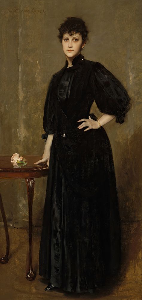 Lady in Black 1888 art print by William Merritt Chase for $57.95 CAD