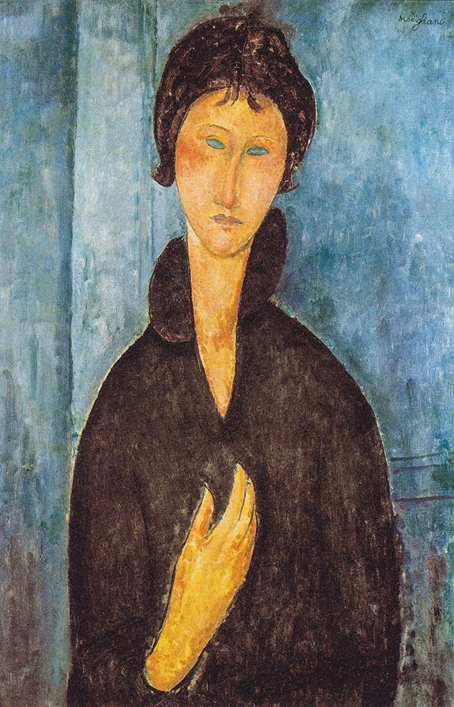 Die Frau mit blauen Augen art print by Amedeo Modigliani for $57.95 CAD