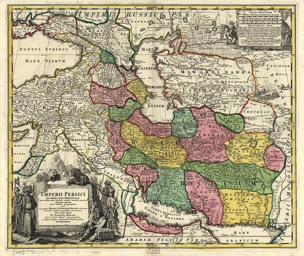 Persia in the 18th Century art print by Vintage Maps for $57.95 CAD