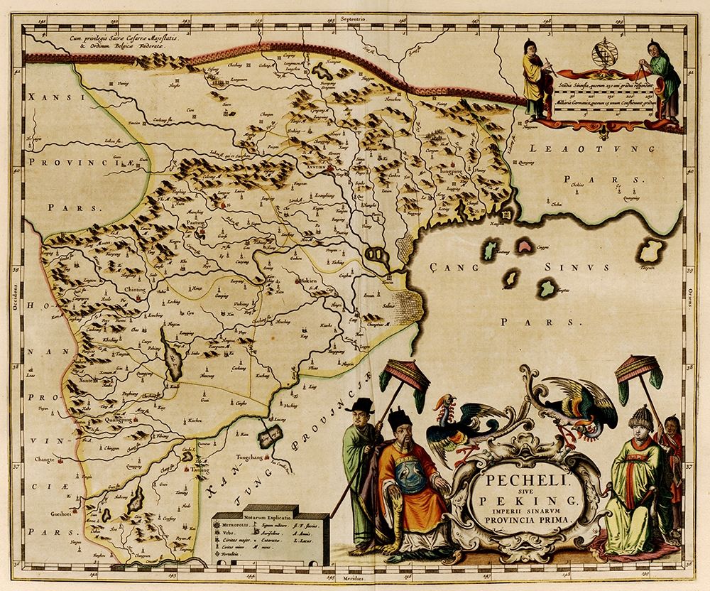 Peking or Pekin or Beijing China art print by Vintage Maps for $57.95 CAD
