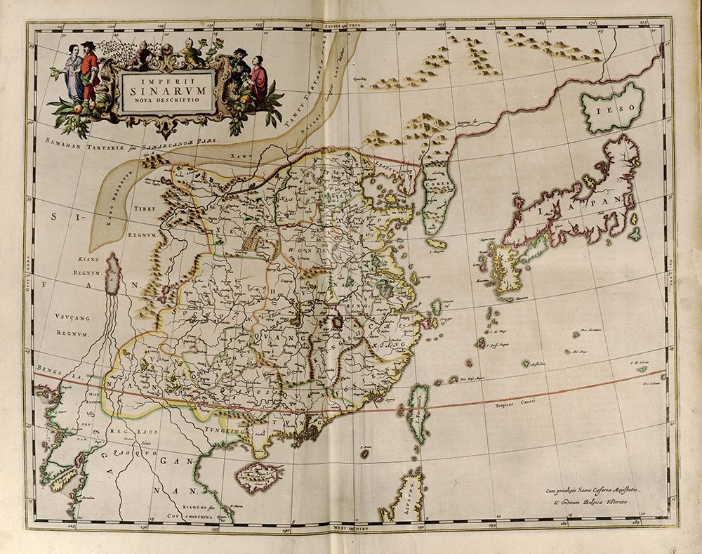 Empires Of Japan-China and Korea art print by Vintage Maps for $57.95 CAD