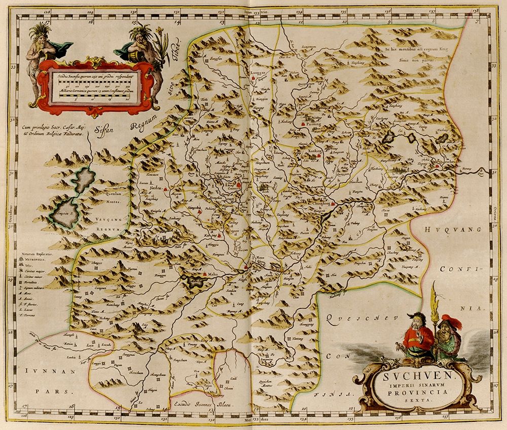 Szechuan-China art print by Vintage Maps for $57.95 CAD