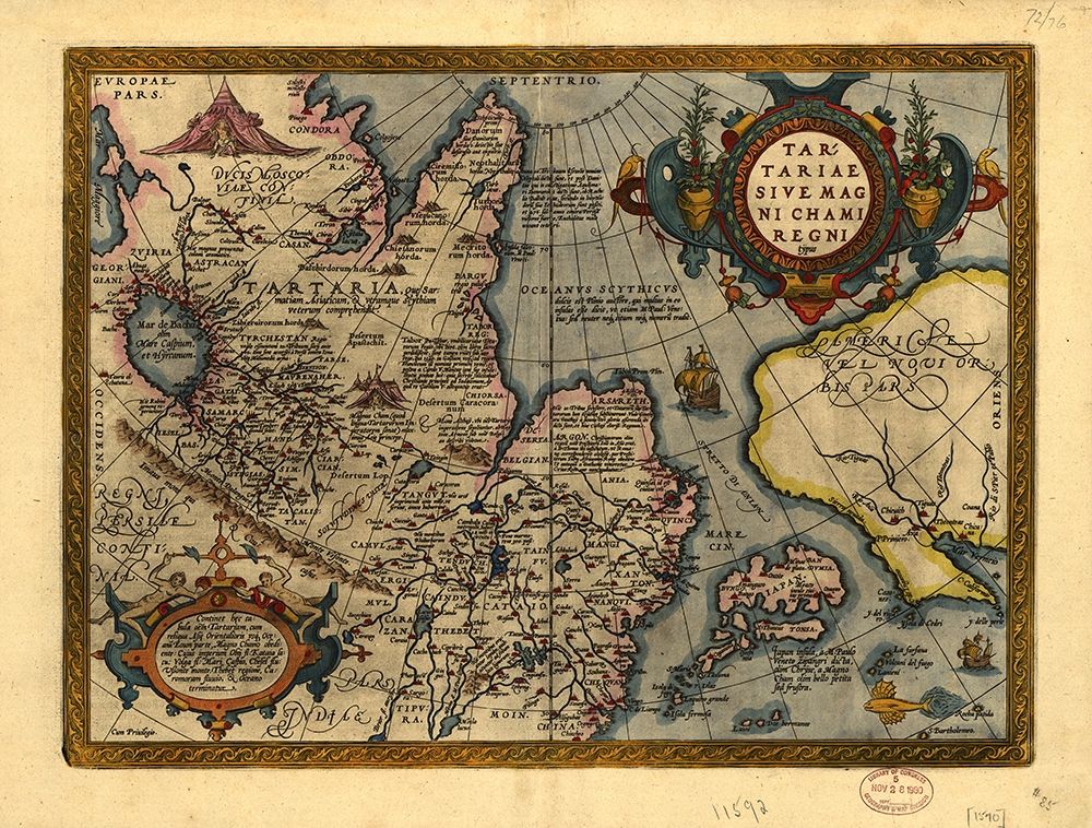 Asia Theatrum Orbis Terrarum art print by Vintage Maps for $57.95 CAD
