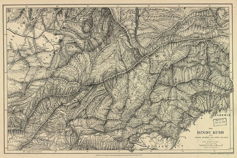 Pakistan-Hindu Kush art print by Vintage Maps for $57.95 CAD