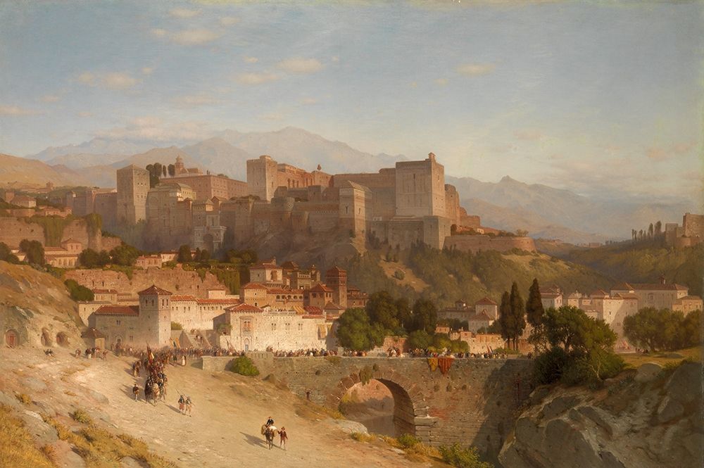 The Hill of the Alhambra, Granada art print by Samuel Colman for $57.95 CAD