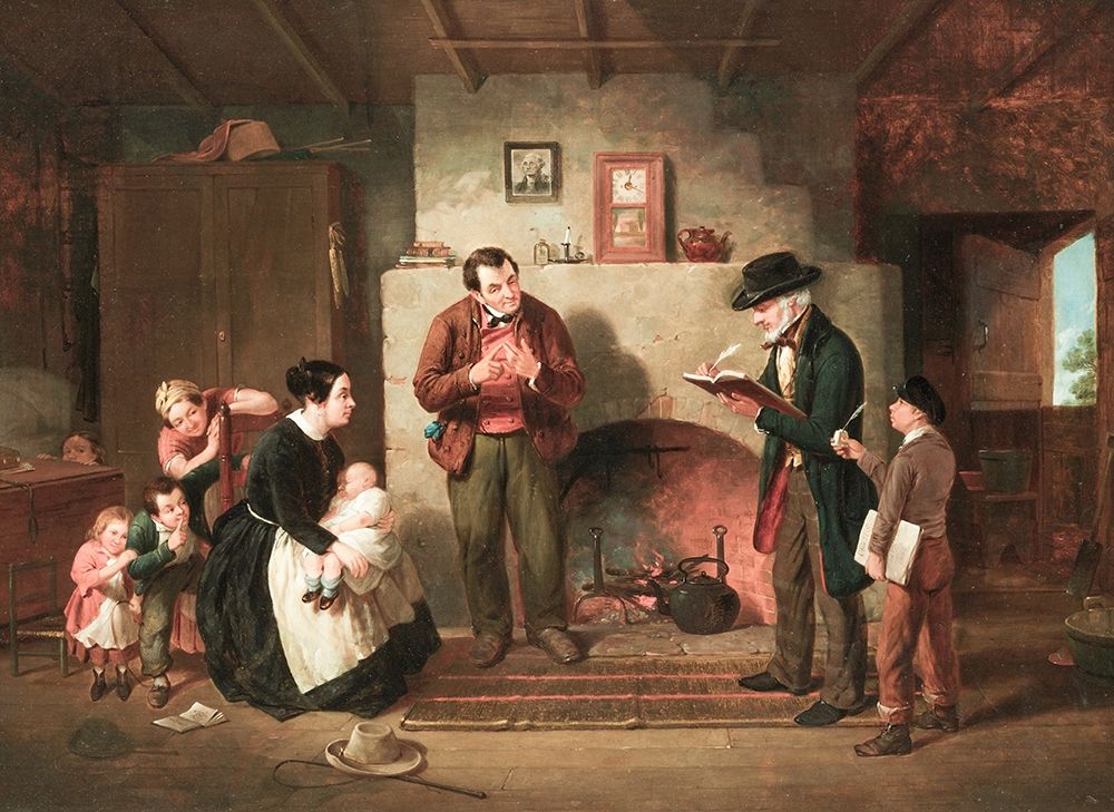 Taking the Census art print by Francis William Edmonds for $57.95 CAD