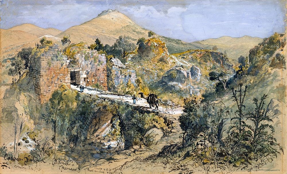 Caesarea Philippi (Banias) art print by Harry Fenn for $57.95 CAD