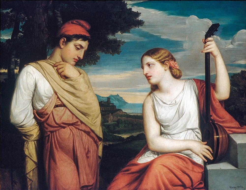 The Greek Lovers art print by Henry Peters Gray for $57.95 CAD