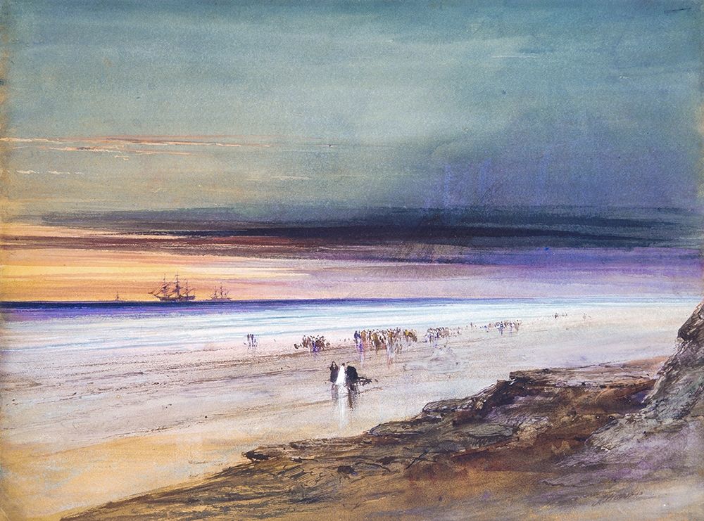 Beach Scene art print by James Hamilton for $57.95 CAD