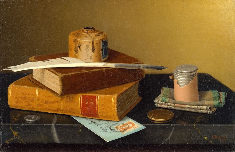 The Bankers Table art print by William Michael Harnett for $57.95 CAD
