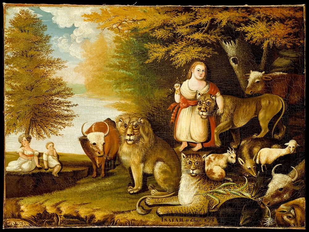 Peaceable Kingdom art print by Edward Hicks for $57.95 CAD