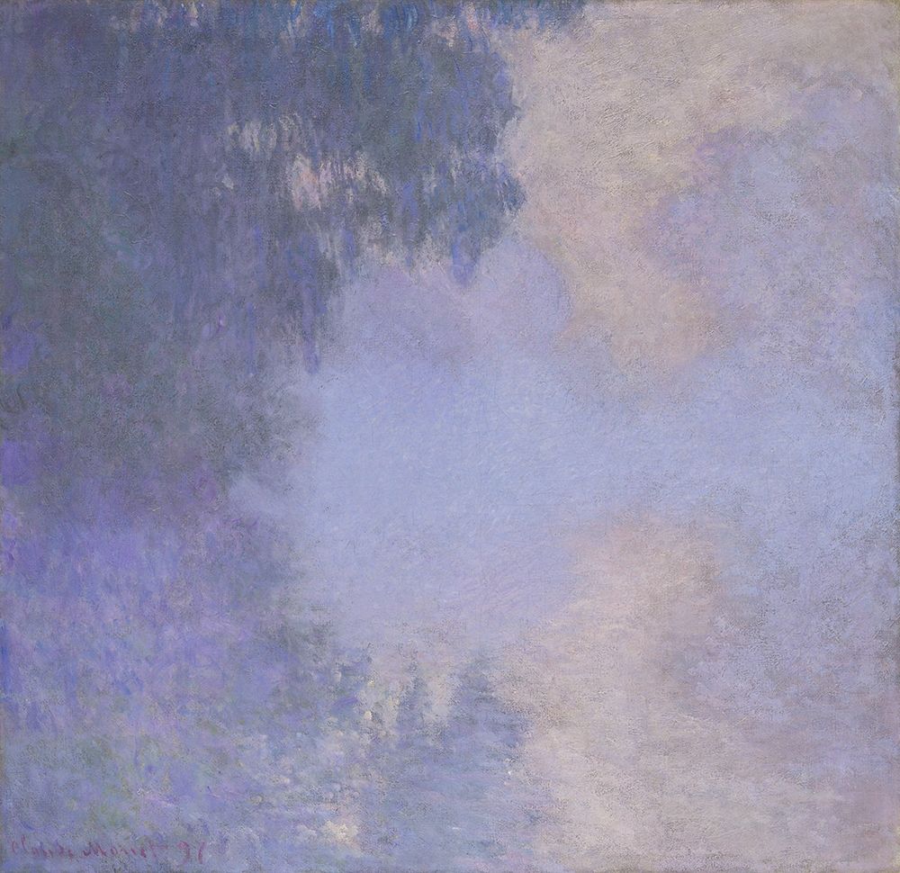 Branch of the Seine near Giverny (Mist) art print by Claude Monet for $57.95 CAD