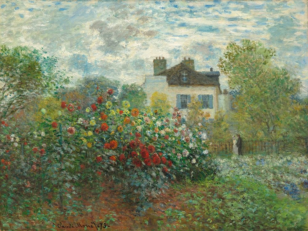 The Artists Garden in Argenteuil art print by Claude Monet for $57.95 CAD