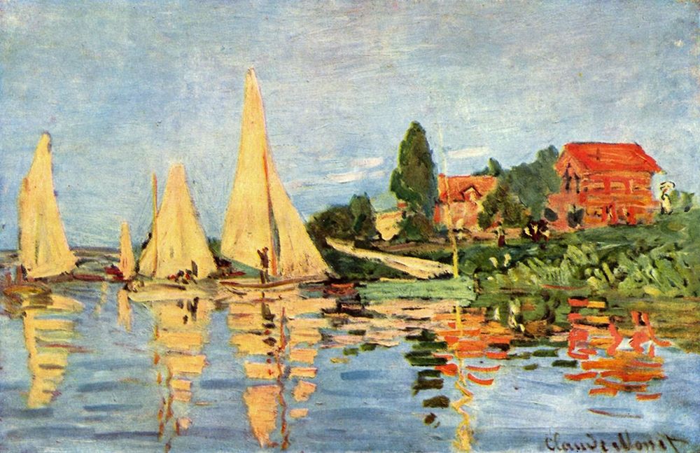 Regatta in Argenteuil art print by Claude Monet for $57.95 CAD