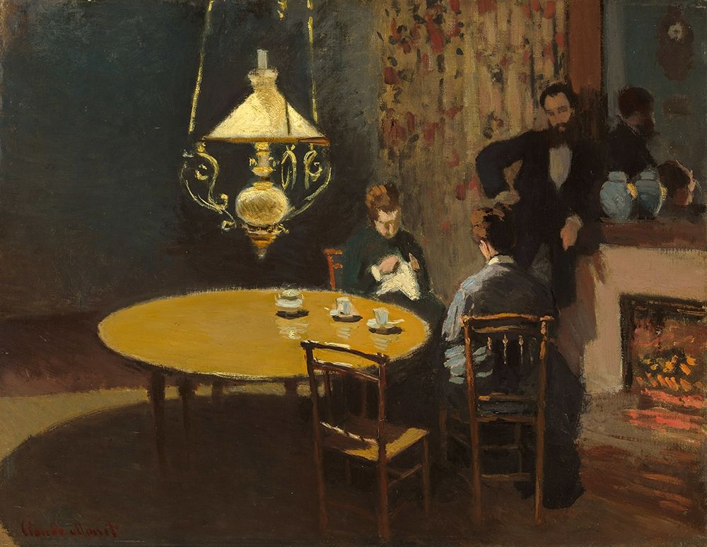 Interior, after Dinner art print by Claude Monet for $57.95 CAD