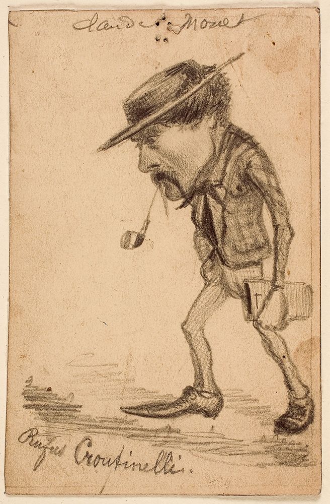 Caricature of Henri Cassinelli (â€œRufus Croutinelliâ€�) art print by Claude Monet for $57.95 CAD