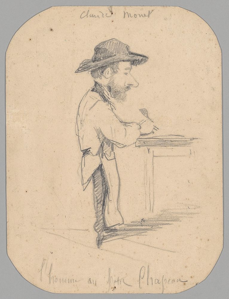 Caricature of a Man in the Small Hat art print by Claude Monet for $57.95 CAD