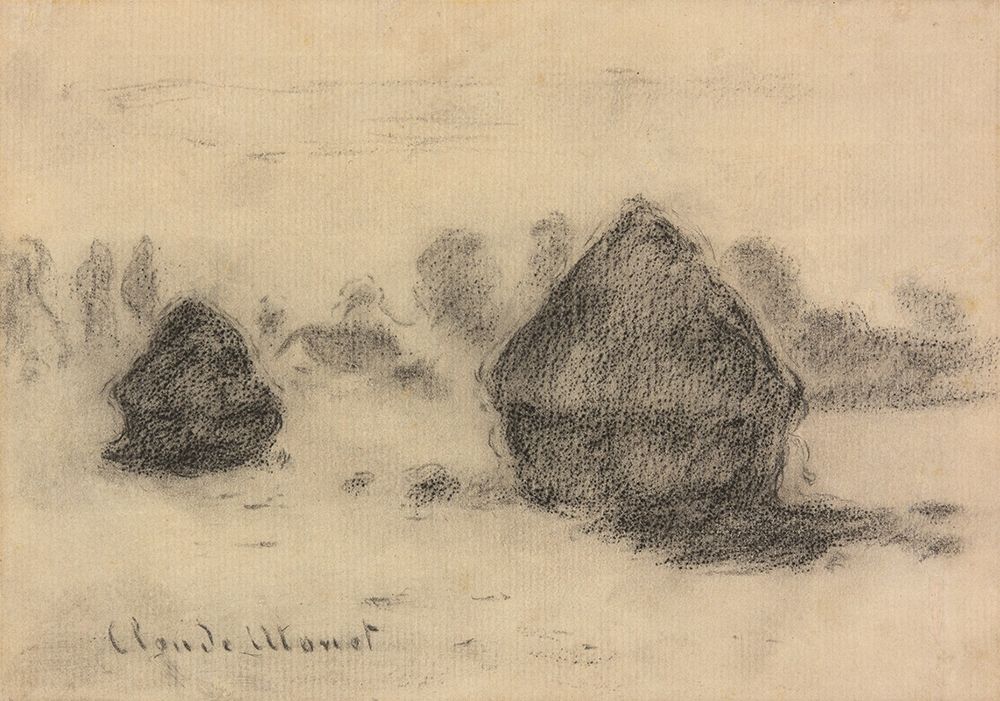 Stacks of Wheat art print by Claude Monet for $57.95 CAD