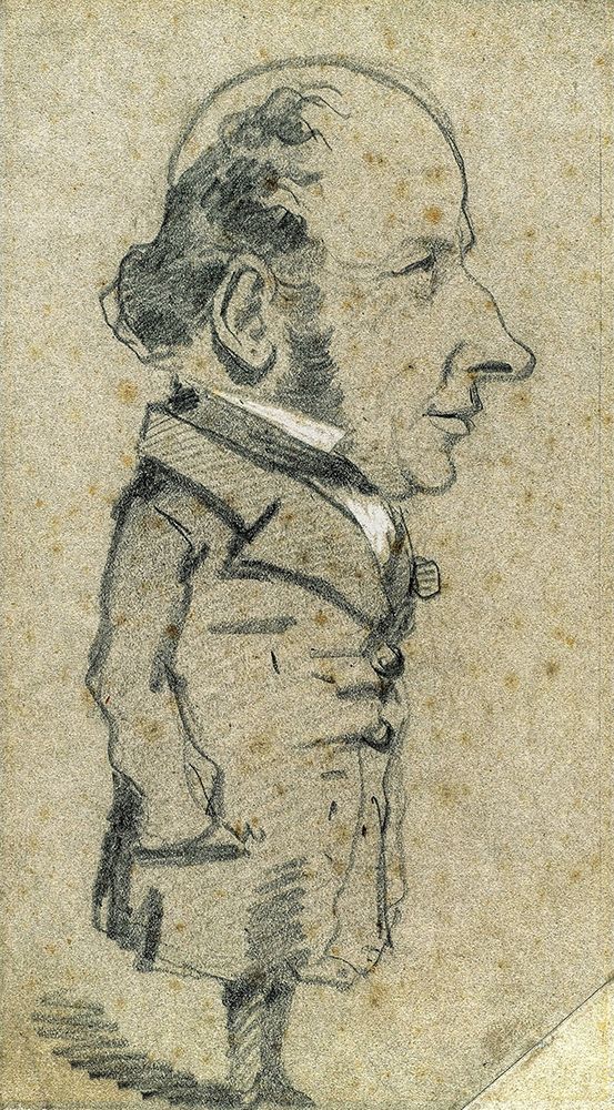 Caricature of Eugène Marcel art print by Claude Monet for $57.95 CAD