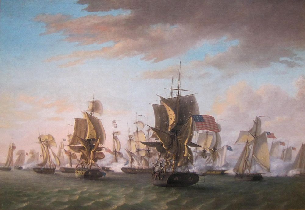 Perrys Victory on Lake Erie art print by Thomas Birch for $57.95 CAD