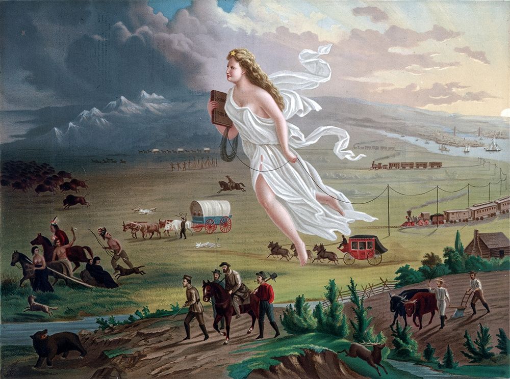 American Progress art print by John Gast for $57.95 CAD
