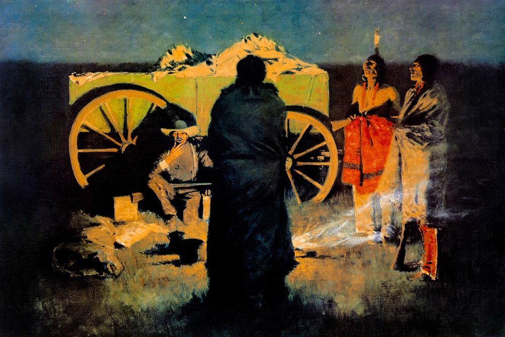 Shotgun Hospitality art print by Frederic Remington for $57.95 CAD