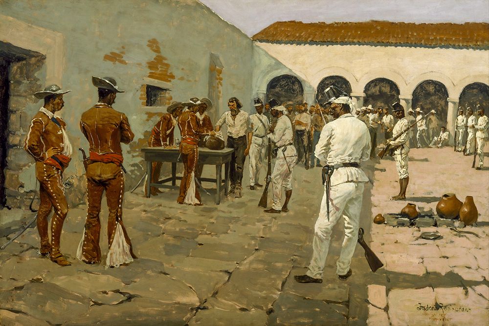 The Mier Expedition The Drawing of the Black Bean art print by Frederic Remington for $57.95 CAD