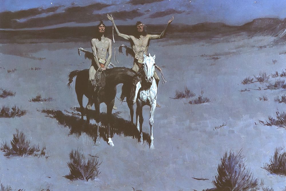 Pretty Mother of the Nightâ€”White Otter is No Longer a Boy art print by Frederic Remington for $57.95 CAD