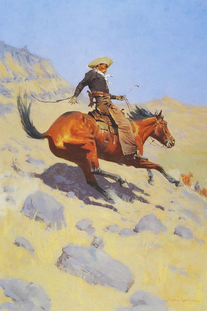 The Cowboy art print by Frederic Remington for $57.95 CAD