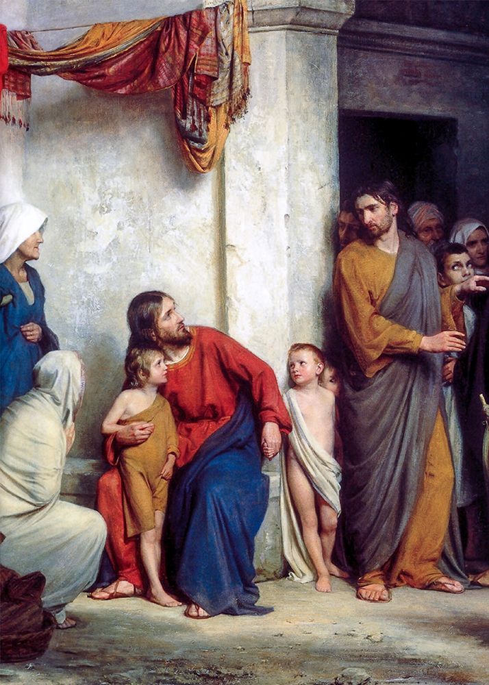 Suffer the Children art print by Carl Bloch for $57.95 CAD
