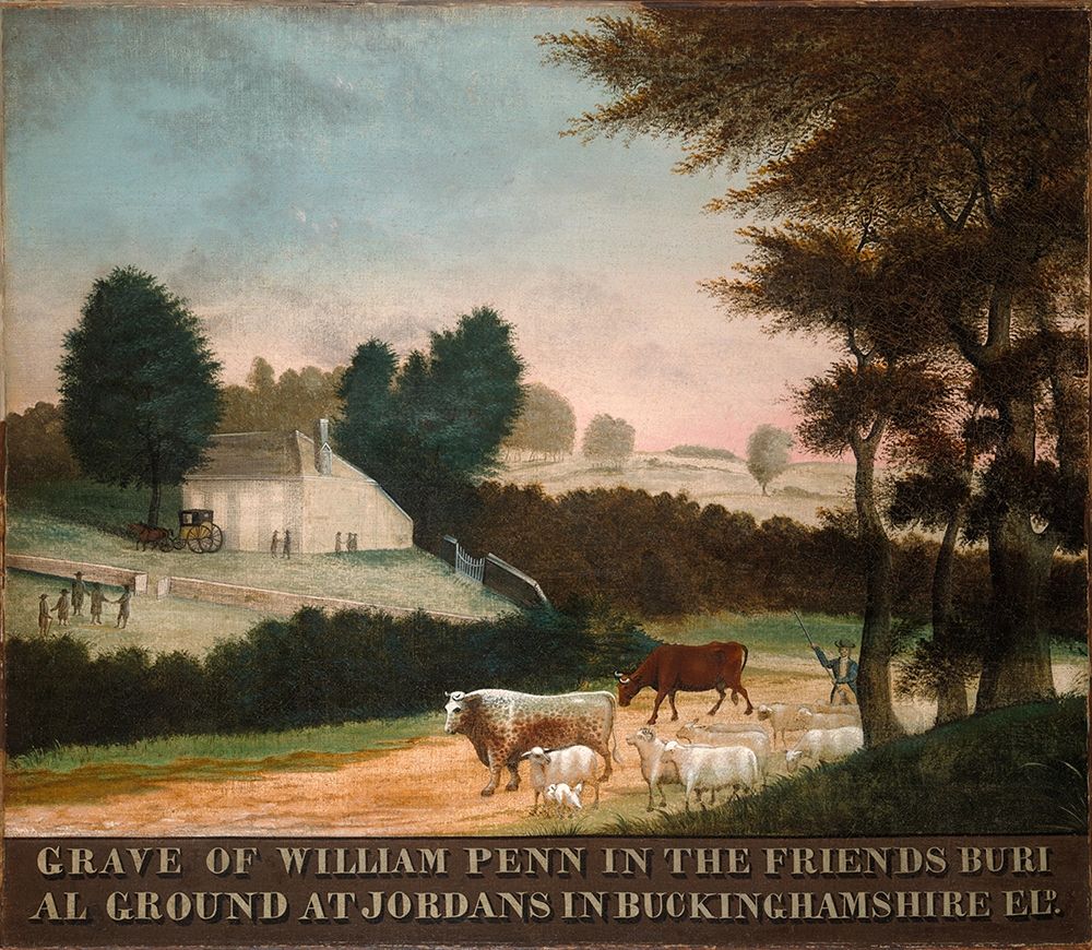 The Grave of William Penn art print by Edward Hicks for $57.95 CAD