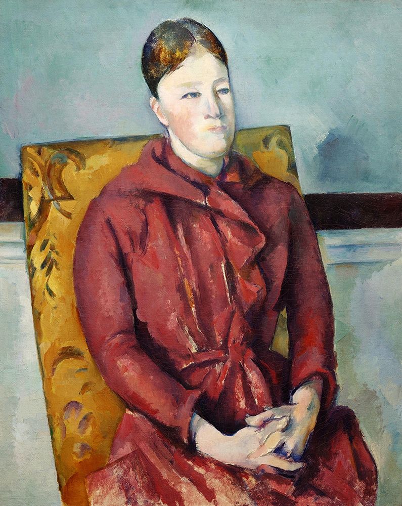 Madame Cézanne in a Yellow Chair art print by Paul Cezanne for $57.95 CAD