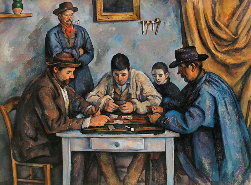 The Card Players art print by Paul Cezanne for $57.95 CAD