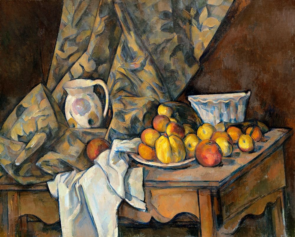 Still Life with Apples and Peaches art print by Paul Cezanne for $57.95 CAD