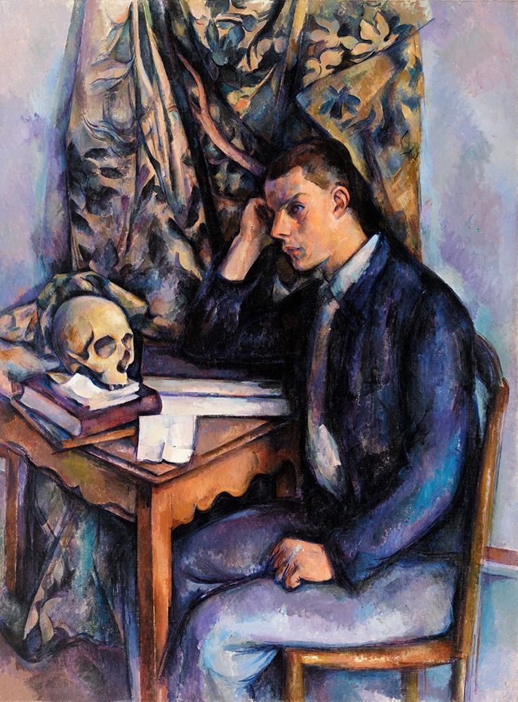 Young Man and Skull art print by Paul Cezanne for $57.95 CAD