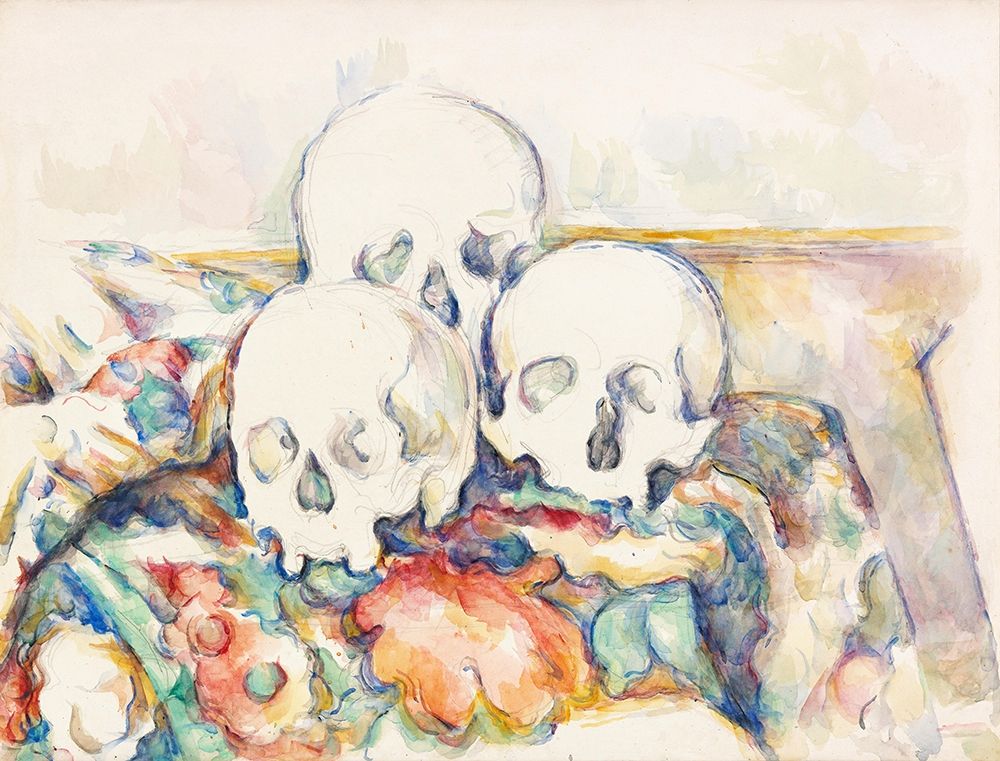 The Three Skulls art print by Paul Cezanne for $57.95 CAD