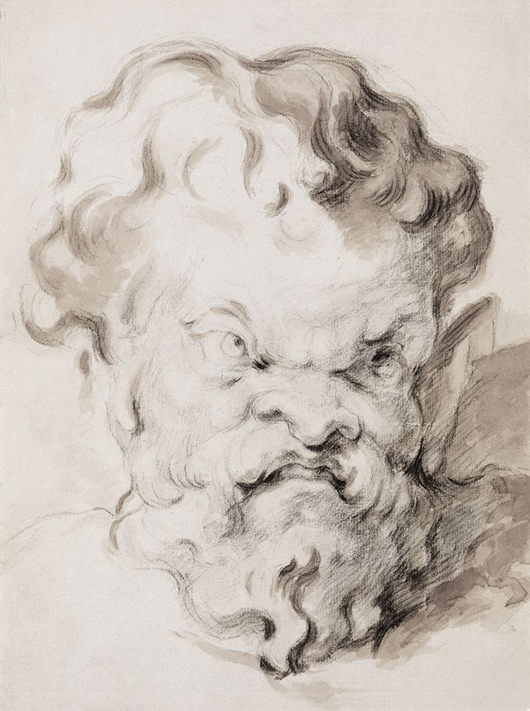 Head of Silenus art print by Paul Cezanne for $57.95 CAD