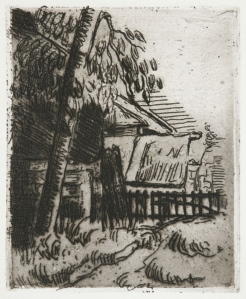 Landscape in Auvers art print by Paul Cezanne for $57.95 CAD