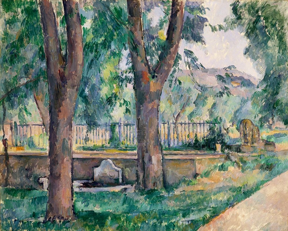 The Pool at Jas de Bouffan art print by Paul Cezanne for $57.95 CAD