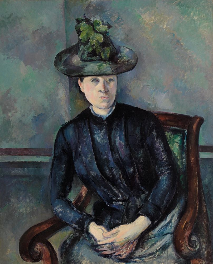 Madame Cézanne with Green Hat art print by Paul Cezanne for $57.95 CAD