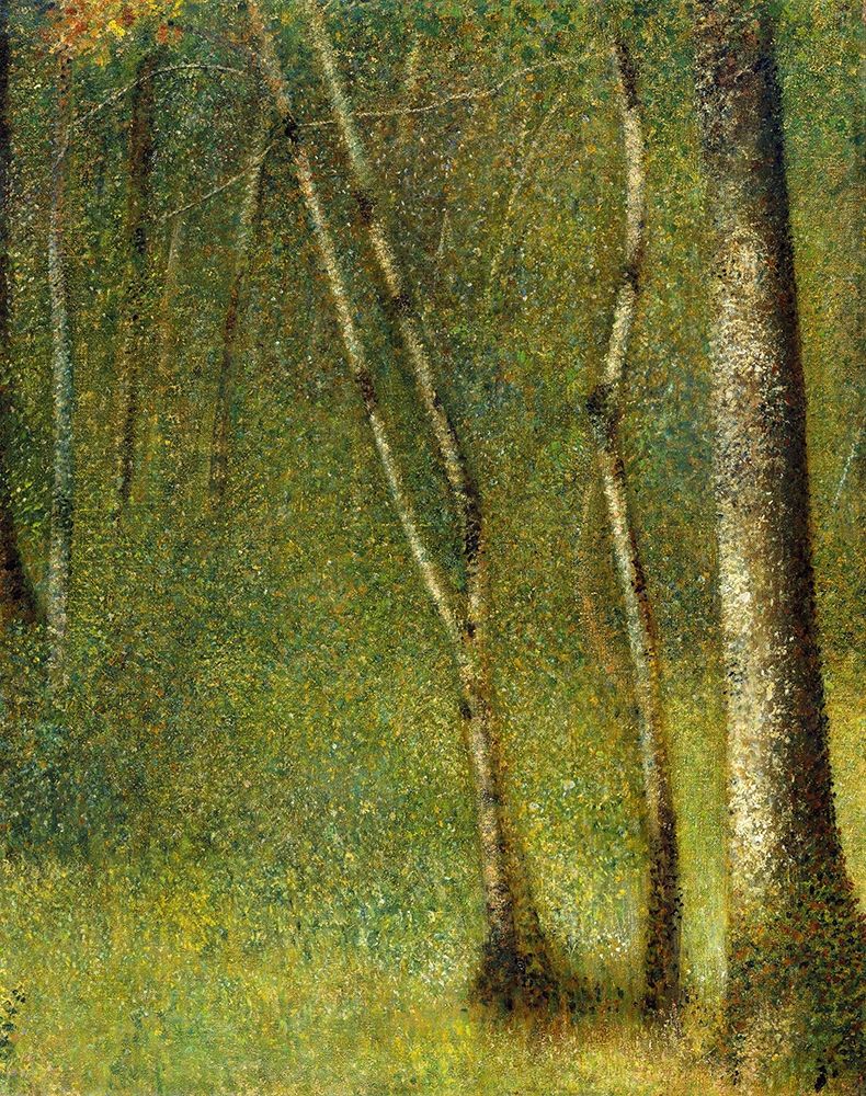 The Forest at Pontaubert art print by Georges Seurat for $57.95 CAD