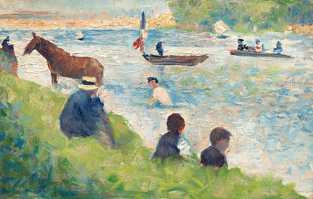 Horse and Boats art print by Georges Seurat for $57.95 CAD